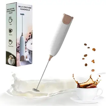 1 ~ 10DBS elektromos tejhabosító kézi mini habzó kávéfőző tojásverő csokoládéhoz Cappuccino keverő hordozható