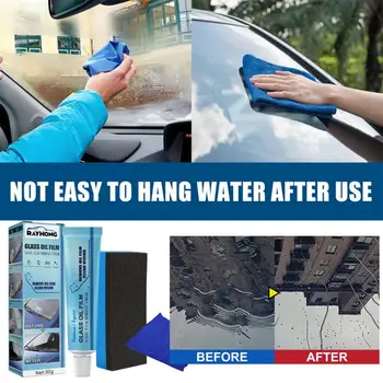 1 ~ 7PCS Rayhong GM üveg polírozó zsírtalanító tisztító olaj film tisztító polírozó paszta fürdőszobai ablaküveghez szélvédő autó