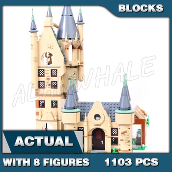 1103db A varázslók varázslatos világa Iskola Kastélytorony 11573 Modell építőelemek Kockákkal kompatibilis játékok