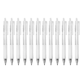 12Pcs diákgél toll újratölthető és visszahúzható golyóstoll gyors száraz tintás toll irodai aláíró toll irodai kellékek