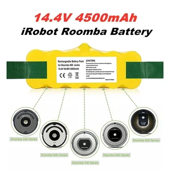 14.4V 9500mAh iRobot Roomba akkumulátorhoz iRobot Roomba porszívó 500 530 570 580 600 630 650 700 újratölthető akkumulátor