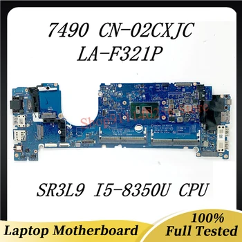 2CXJC 02CXJC CN-02CXJC alaplap DELL 7490 laptop alaplaphoz DAZ40 LA-F321P SR3L9 i5-8350U CPU-val 100% -ban teljesen jól működik