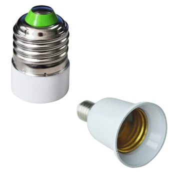 2db Hosszabbítsa meg az alap LED CFL izzó lámpa adapter átalakító csavaros foglalatát - E14 - E27 & E27 - E14