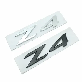 3D ABS ragasztó króm fekete logó Z4 embléma betűk Autó hátsó csomagtartó jelvény matrica BMW Z4 E85 E89 G29 Z4 matrica tartozékokhoz