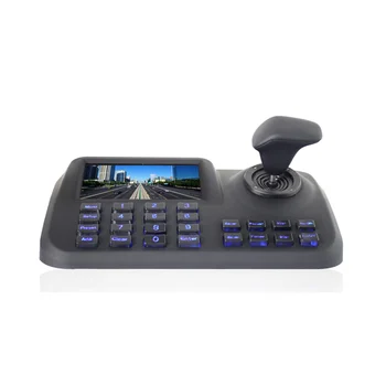 3D CCTV IP PTZ vezérlő Onvif-kompatibilis IP PTZ joystick IP PTZ billentyűzet 5 hüvelykes LCD képernyő IP PTZ US csatlakozóhoz