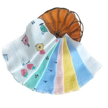 4db/csomag Nyál törölköző baba törlőkendő négyzet alakú puha törölköző gyerek törölköző baba törlőkendők ruhák muszlin etető előke zsebkendő