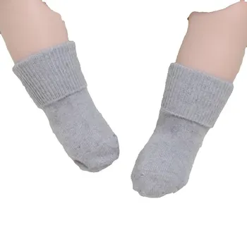 4PAIR/LOT Anyongzu Baba zokni gyapjú zokni meleg zokni téli 0-5T laza baba zokni egyszínű 6 szín MIX