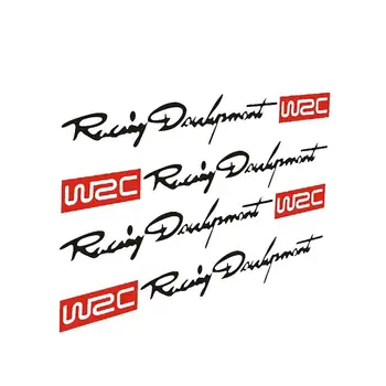 4Pcs autófogantyú matricák WRC Rally Racing Stripe Car matricák Vinyl VW Volkswagen Polo 2011 2012 2013 2014 2015