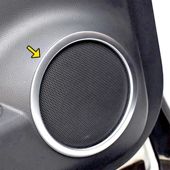 4Pcs króm belső ajtó hangszóró burkolat keret köret borítók Hyundai Kona 2017 2018 2019 2020 tartozékok