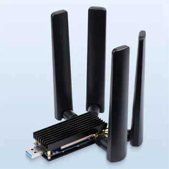 5G DONGLE adapter bővítőkártya négy antennával USB3.1 interfész M.2 USB3.1 Raspberry Pi Jetson Nano készülékhez