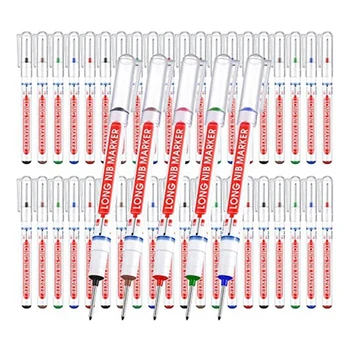 60Pcs többcélú mélylyuk jelölő tollak jelölő Mély színes jelölő toll famegmunkáláshoz Hardver dekorációs építés