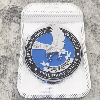 70mm fém Fülöp-szigeteki sasok jelvény emblémája Autó karosszéria dekoráció Csomagtartó sárvédő ablak matrica matrica univerzális automatikus tartozékokhoz