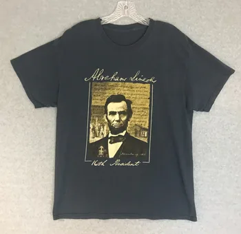 Abraham Lincoln portré ing Férfi nagy 16. elnök emlékmű Fekete cím