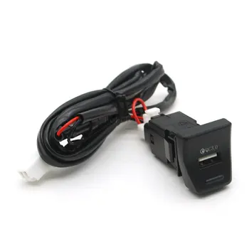  Automatikus gyors töltő USB interfész aljzat Quick Port USB audio töltő telefontöltőhöz Toyota RAV4 rav4 5. XA50 2019 2020
