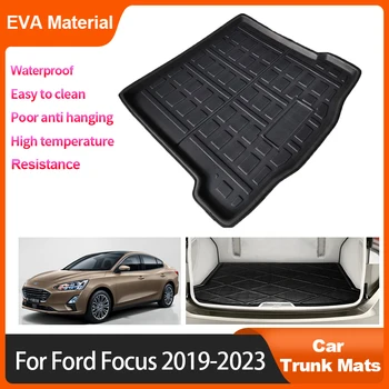 Autó csomagtartó szőnyeg Ford Focus MK4 4 szedán ferdehátú 2019 2020 2021 2022 2023 Vízálló védőtároló pad szőnyeg kiegészítők