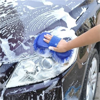Autó stílus valódi mikroszálas autó autó motorkerékpár mosógép tisztítás részletező kefék Autókellékek mosása Véletlenszerű szín