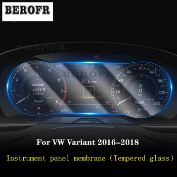 Autóipari belső tér Műszerfal membrán LCD képernyő Edzett üveg védőfólia Volkswagen GTE változathoz 2016-2019