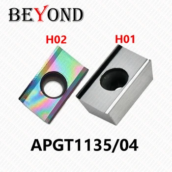 BEYOND APGT1135-MA H02 APGT113504-MA H01 marókeményfém lapkák APGT 1135 113504 esztergavágó esztergaszerszámok alumíniumhoz rézhez