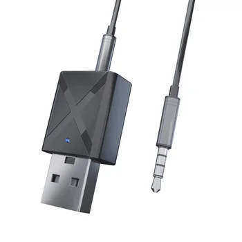Bluetooth BT 5.0 adóvevő 2 az 1-ben Audio 3,5 mm-es vevő hangszóró BT-hez Bármely digitális eszközt Bluetooth-ra kapcsolhat