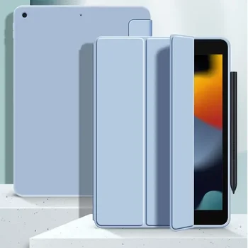 Bőrtok iPad pro 9.7-hez A1673 A1674 A1675 iPad 10.2 10. Smart Cover Funda iPad Air 2-höz 9.7 10.5 mágneses szilikon tok