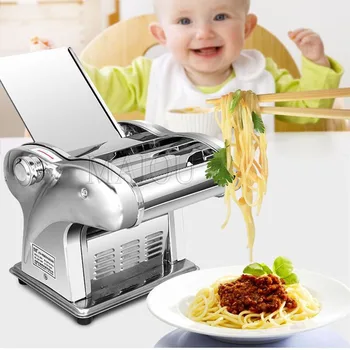 Elektromos családi tésztakészítő gép Tészta tészta tészta Spagetti hengeres présgép rozsdamentes acél