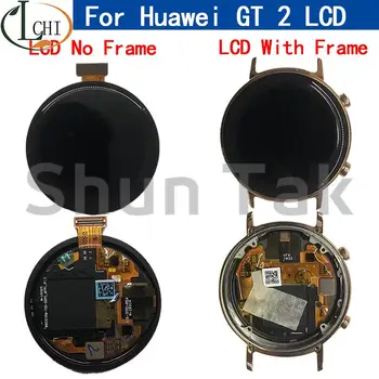  eredeti Huawei Watch GT2 GT 2 LCD kijelző érintőképernyős digitalizáló Huawei GT 2 42MM 46MM kijelző LTN-B19 csere