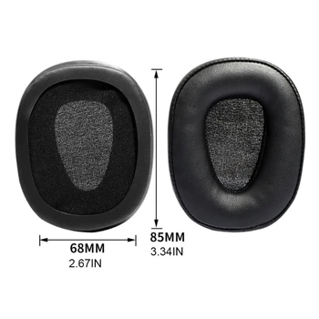 G5AA fülhallgató fülpárnák Szivacs puha habpárna tartós fülvédő 1MORE MK801 fejhallgatóhoz