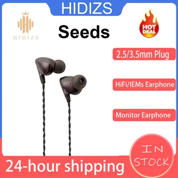 HIDIZS magok HiFi IEM-ek a fülbe vezetékes fülhallgató dinamikus meghajtó High Resolutio 3,5 / 2,5 mm-es kiegyensúlyozott dugó Hi-Fi monitor fejhallgató