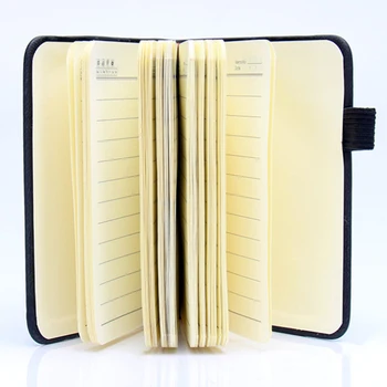 Hordozható A7 Mini notebook Kis zsebes notebook Kézírás PU borító Word Book Memo Pad Napló Pocket Book Retro