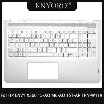 HP ENVY X360 15-AQ M6-AQ 15T-AR TPN-W119 M6-AQ005DX 15-AQ173CL laptop csuklótámasz nagytest háttérvilágítású billentyűzettel 857283-001