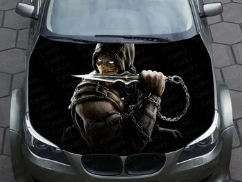 játék Mortal Kombat autó matrica grafika Vinil matrica borító minta csomagolás Matrica egyedi DIY design motorháztető motor matricák