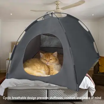 Kényelmes és hordozható macskaágy - A tökéletes tavaszi és nyári kisállat-sátor megoldás