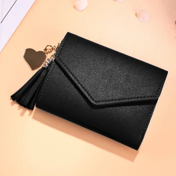 Mini bojt pénztárca női divatpénztárca női rövid mini pénztárcák Koreai diákok szép pénztárca női kis pénztárca