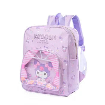 Mochila Hello Kitty Sanrio Kuromi PU hátizsák Diák iskolatáska Kültéri hátizsákok Gyermek táskák Divat válltáska utazótáska