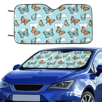 Monarch pillangó autó ablak napernyő, felhő szélvédő jármű tartozékok Auto Cover Protector lakóautó SUV Visor képernyő dekoráció Univ