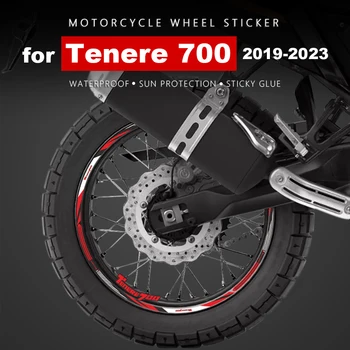 Motorkerékpár kerék matricák vízálló felni matrica Yamaha Tenere 700 tartozékokhoz 2024 Tenere700 World Raid 2023-2019 2022 2021