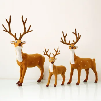 Nagybani szimuláció Sika szarvas állatdekoráció Mori stílusú fotózás Kellékek asztali dekoráció Karácsonyi szarvas lakberendezés