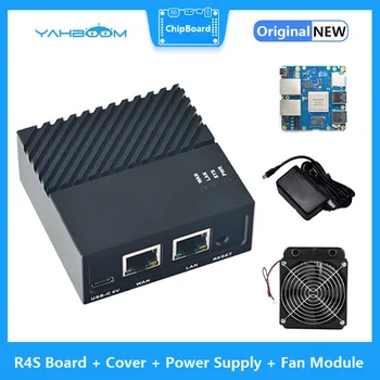 Nanopi R4s Mini hordozható utazó router Openwrt két Gbps Ethernet porttal 4GB Lpddr4 alapú Rk3399 Soc For IoT