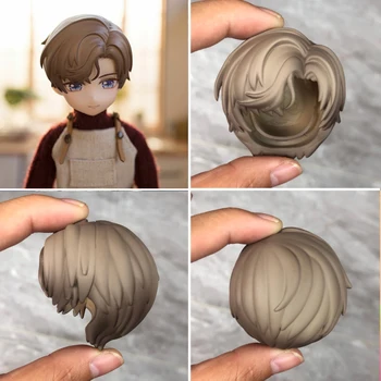 OB11 babák haja anime kiegészítők fiú frizura DIY játékok Gsc Head ősz hajhoz, 1/12BJD baba csere hajhoz