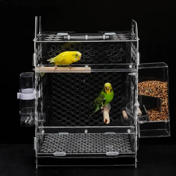 Papagáj ketrec modern, olcsó akril madárkalitkák