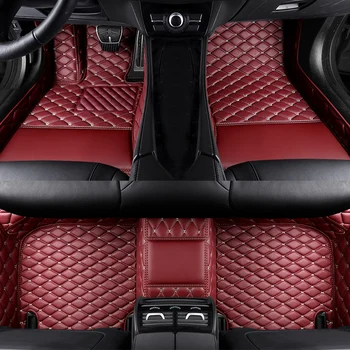 PU bőr luxus 3D testreszabott autó padlószőnyeg Volkswagen Vw Passat változathoz 2006-2014 B7 MAGOTAN autó belső kiegészítők
