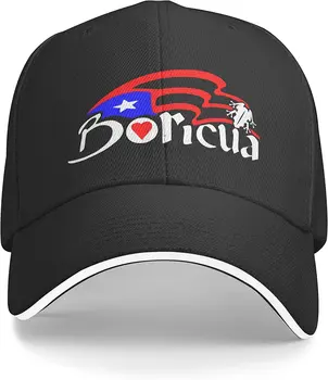 Puerto Rico Puerto Ricó-i Boricua zászló kalap Vicces kamionos kalap férfiaknak Nők szabadban Snapback kalap