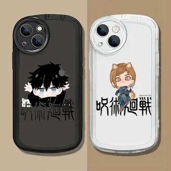 Rajzfilm Jujutsu Kaisen Phone Case 2023 Hot For IPhone 13 12 11 14 Pro Max Mini X XR XS 7 8 Plus SE 2020 átlátszó puha borítás