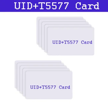 RFID Dual Chip Smart Card IC ID újraírható kulcs 125Khz T5577 EM4305 klóncímke 13.56Mhz UID Változtatható ISO14443 másolási token