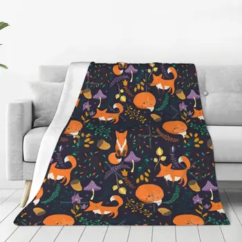 Rókák a varázserdőben takaró ágytakaró az ágyon paplan kanapé esztétikus