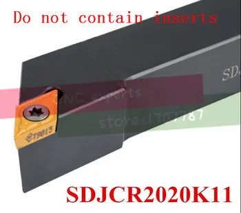 SDJCR2020K11 20 * 20 * 125mm fém eszterga vágószerszámok esztergagép CNC esztergaszerszámok Külső esztergaszerszámtartó S-típusú SDJCR / L