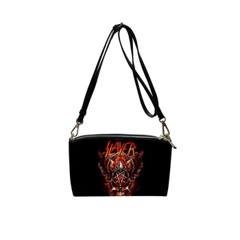 Slayer Thrash Metal PU crossbody táska 2023 Új női divat válltáska minimalista kis négyzet alakú táska nőknek
