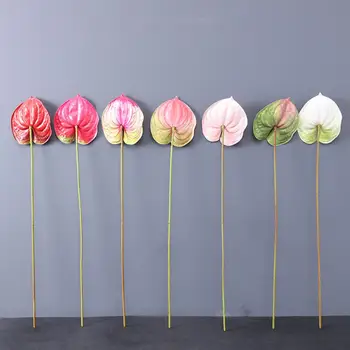 szimuláció Anthurium esztétikus művirágok asztali díszek Kiváló frissen tartott művirág a nappaliban