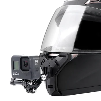Teljes arcú sisak állra szerelhető tartó GoPro Hero motorkerékpár sisak állállvány kamera tartozékok Kawasaki Z650 Honda Force 350