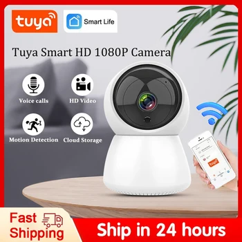 Tuya WiFi vezeték nélküli otthoni monitor Smart HD 1080P WIFI kamera megfigyelés Követés Intelligens otthoni biztonság beltéri automatikus IP kamera